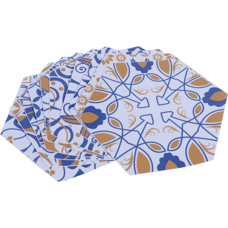 (Carreaux décoratifs de forme irrégulière, imperméables et résistants à l'usure, pour la cuisine et la salle de bain, stickers muraux autocollants, style frais et élégant) (1/5)