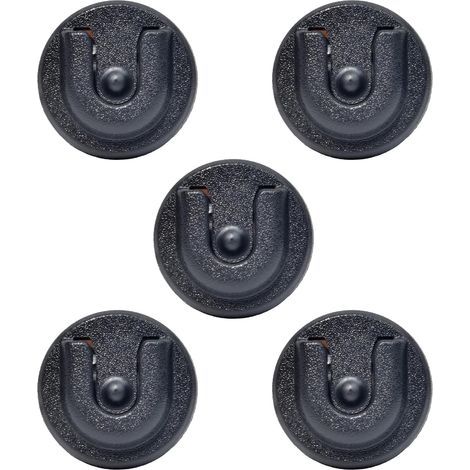Support de Micro Radio CB à Clipser avec Dos adhésif 3M pour Midland, Kenwood, Motorola, CB Ham, Radio Mobile Amateur PMR pour Voiture, Jeep, véhicule, Maison, Bureau (Noir, 5 pcs) 7900R/500DR (1/5)