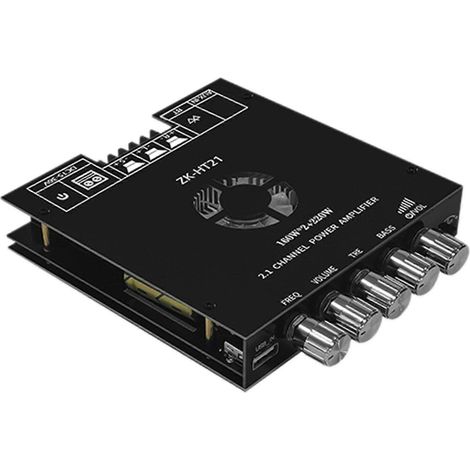 Module Amplificateur Numérique 2.1 Canaux ZK-HT21, Bluetooth 5.0, TDA7498E, Alimentation DC 15-36V (1/4)