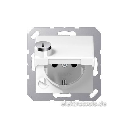 JUNG SCHUKO-STECKDOSE 16A 250V KLAPPDECKEL AS 1520 BFKLSL WW