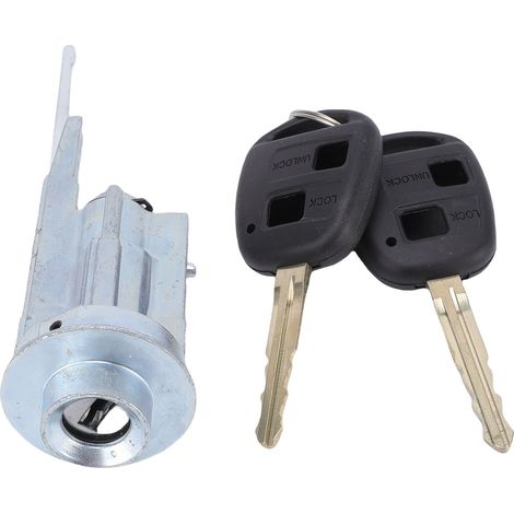 Commutateur de cylindre de serrure d'allumage avec 2 clés 89703-33070 remplacement pour Avalon FJ Cruiser Solara (1/5)