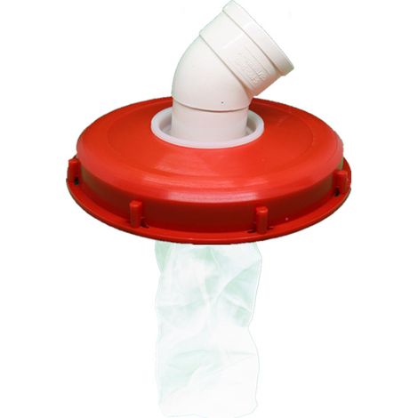 Couvercle IBC avec Filtre en Nylon, 245mm Filtre Cuve IBC Couvercle, rouge