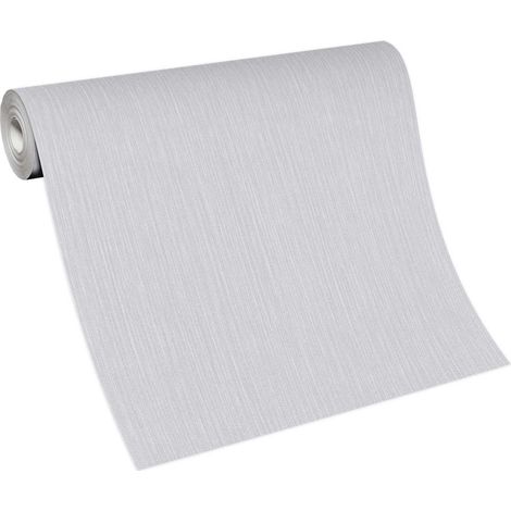 Papier peint graphique gris argent Tapisserie grise argent chambre & salon Papier peint intissé tendance pour salon & couloir (1/5)