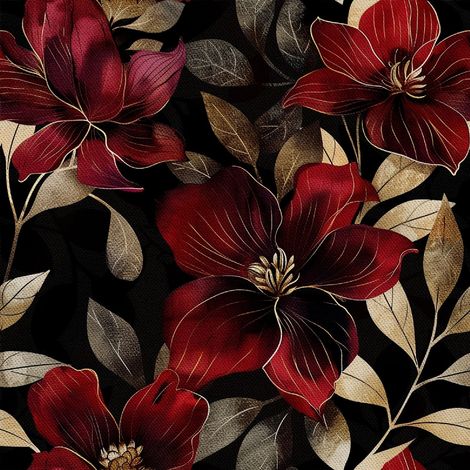 Tela decorativa para exteriores Oxford - Motivo floral I DX5439 (1/5)