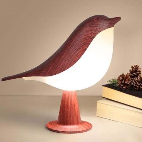 Petite lampe de chevet, lampe de bureau, veilleuse, lampe de table, commande tactile, sans fil, 3 couleurs, luminosité réglable, lampe de nuit portable pour enfants et adultes, joli cadeau (1/5)