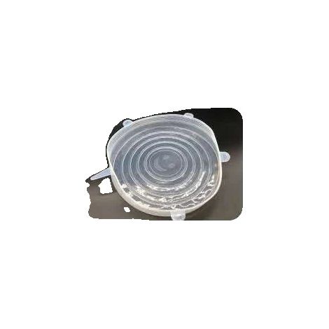 Tapas de silicona elásticas, diseño flexible, resistentes al calor, 28 cm (1/2)