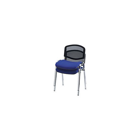 Silla para visitas  apilable  respaldo reticulado  armazón