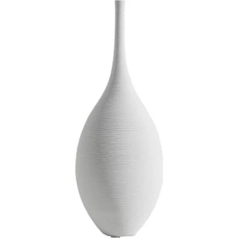 Vase à fleurs moderne en céramique, noir et blanc, décoration intérieure minimaliste (1/5)