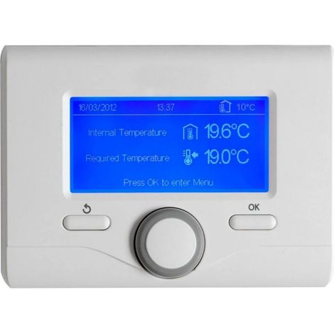 Ariston Group – Thermostat de régulation connecté pour gestion de chauffage – Programmation hebdomadaire personnalisable – Écran rétroéclairé – Compatible chaudière
