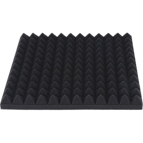 Panneaux en Mousse Acoustique, Réduisent le Bruit, Absorbent le Son, 30x30x3cm, Paquet de 10, Studio D'enregistrement, Salle de Batterie, Bureau (1/5)
