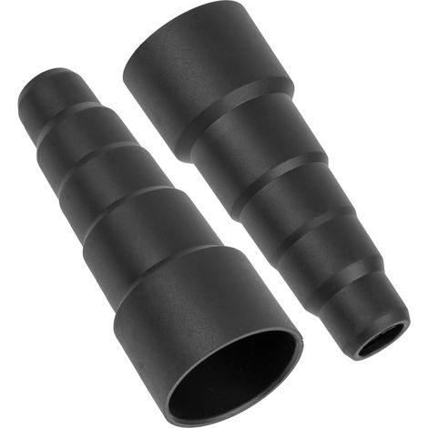 Adaptateur universel aspirateur - Lot de 2 - PVC noir - Réducteur 5 positions Ø 21-50mm - Pour outils électroportatifs et atelier (1/5)