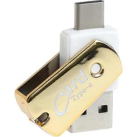 Lecteur de cartes mémoire USB OTG, adaptateur USB 3.1 Type C vers lecteur de cartes Micro SD TF (1/5)