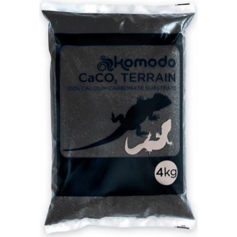 Komodo CaCo3 Sand Schwarz - essbarer Sand für Reptilien