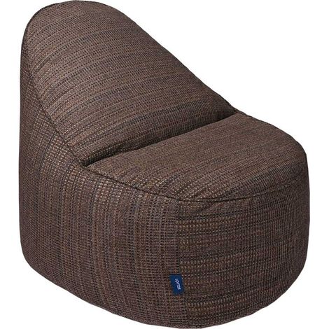 Loft 25 - Fauteuil poire pour adulte, fauteuil poire super doux pour le salon, 90x100x70 cm design ergonomique, pouf géant d'intérieur, pouf léger léger - Marron (1/5)