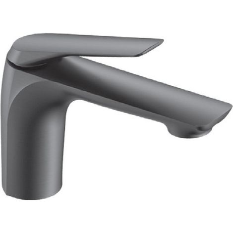 Miscelatore lavabo a canna lunga in ottone con finitura gun metal  KAM-L GUN METAL kamalu