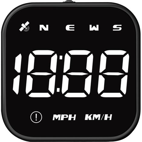 Compteur de vitesse GPS Affichage tête haute Direction de conduite Temps Alarme de survitesse Fatigue (1/5)