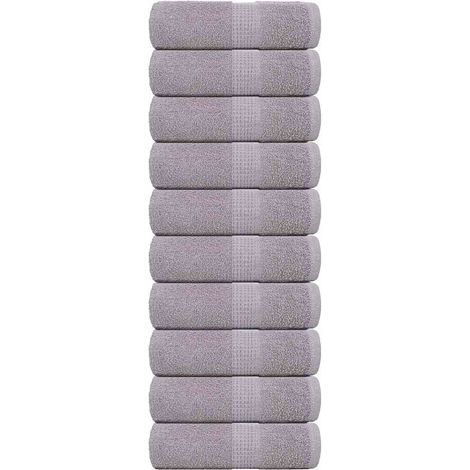 Serviettes d'invités FROGN, lot de 10. Gris, 30 x 50 cm, 360 g/m². (1/5)