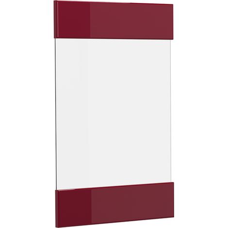 Façade de cuisine R-Line, Rouge brillant, 39.6x59cm façade de meuble pour meuble mural vitré, Vicco (1/5)