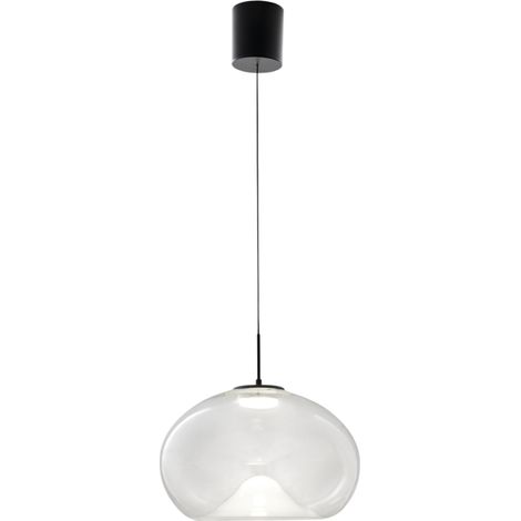 BRENA LAMPADARIO A SOSPENSIONE SALISCENDI TRASPARENTE A LED CCT 2700K - 3000K - 4000K- 14W - 1510 lm DIMMERABILE A STEP (1/4)