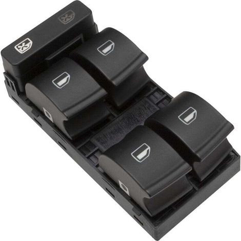 Interrupteur commande leve vitre,bouton électrique pour fenêtre 8E0959851B (1/4)
