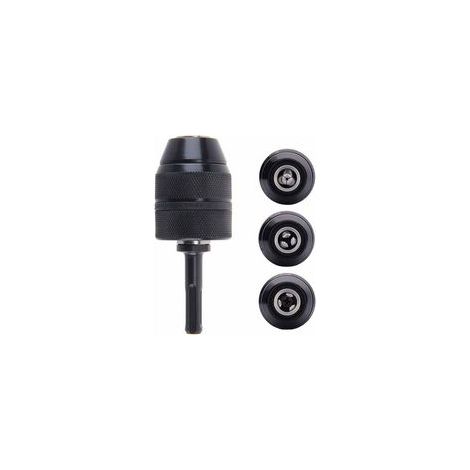 Adaptateur Sds Plus Mandrin autoserrant à fermeture rapide 2-13 mm Mandrin Professionnel Robuste 1/2-20UNF Perceuse Sans Clé de Mandrin à Fermeture Rapide (1/5)