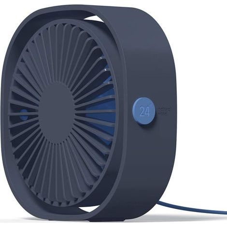 Ventilateur USB Mini Ventilateur Portable de Table Ventilateur Bureau Silencieux 3 Vitesses Réglable - Bleu- (1/5)