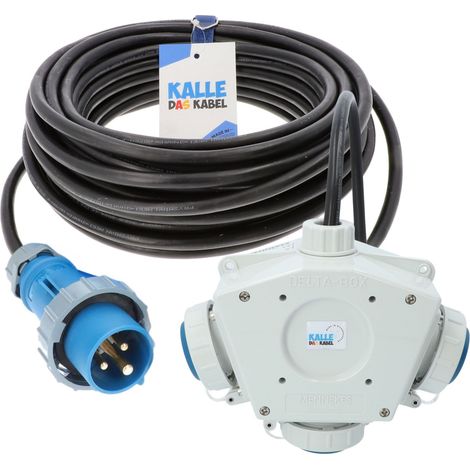 Stromverteiler KALLE Aquasafe Delta-Box CEE IP67 1,5 Meter (1/4)