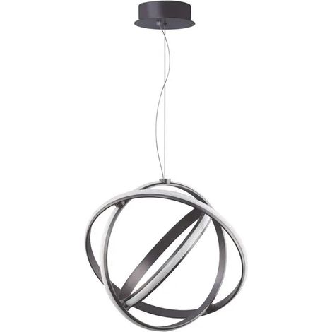 [NEUWERTIG] B-Ware Nova Luce Pendelleuchte Hängeleuchte Led Pertone Schwarz Dimmbar Warmweiß ø 50cm