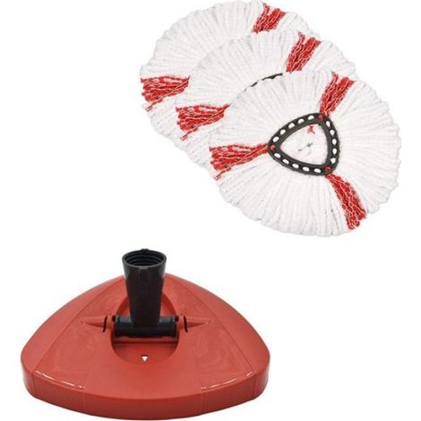 TêTe de Vadrouille de Rechange pour Vadrouille Vileda O-Cedar Tampon de Vadrouille Lavable Chiffon de Vadrouille RéUtilisable en (1/4)