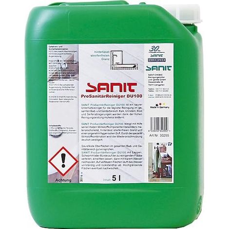 SANIT Nettoyant sanitaire DU100 bidon 5L