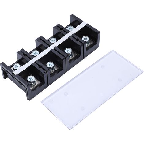 Borniers avec capuchons isolants amovibles en plastique transparent, 300 A 600 V, adaptés aux appareils ménagers. (1/5)