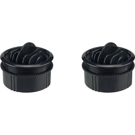 Adatto per due bocchette di ventilazione/ventilatori sferici universali, applicabili ad automobili, autobus e camper (Φ71/63/25 mm).
