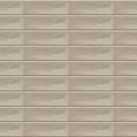 Carrelage effet Zellige Greige 14,6x4,8x0,8 cm Brillant Bravio - Mur intérieur (vendu par carton de 0,42 m²) - RO'MA CARRELAGE