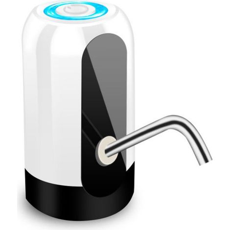 Pompe À Eau USB - Automatique Portable Pour Bouteille - Interrupteur Tactile Rechargeable - 7 X 13 Cm - 1 Pièce (1/4)