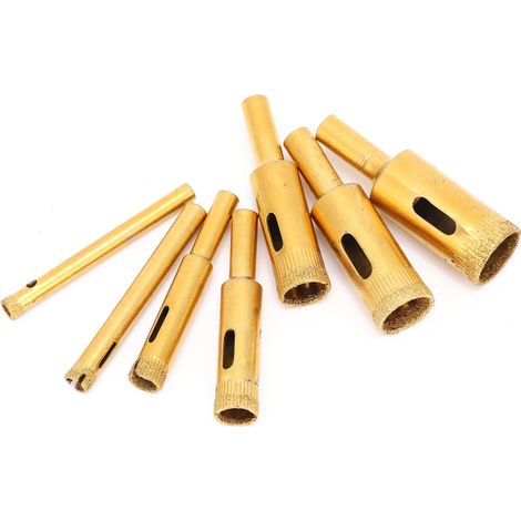 Ensemble de 7 Scies Cloches Diamantées pour Carrelage, Céramique et Verre - Outils de Découpe pour Marbre et Revêtements (1/5)