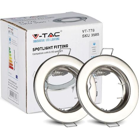 Supporto da Incasso Rotondo in Ferro 80x30mm Nickel 2pz