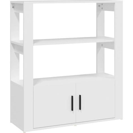 Maison Exclusive - Credenza Bianca 80x30x90 cm in Legno Multistrato