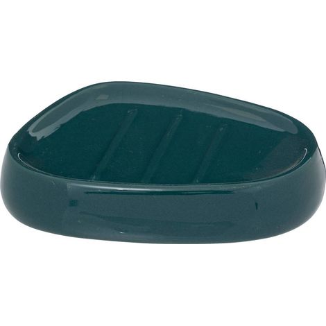 Portasapone in ceramica blu, 12 × 9,5 cm