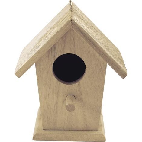 RAYHER CASETTA IN LEGNO PER UCCELLINI 12x7,5x13CM, Adatto solo per scopi decorativi,