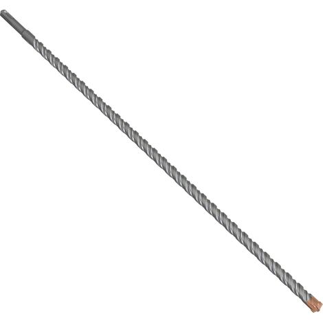 Foret à béton SDS Plus 14 x 600 mm avec 4 tranchants en carbure - Foret à béton pour pierre, béton, bois, brique et carrelage (1/5)