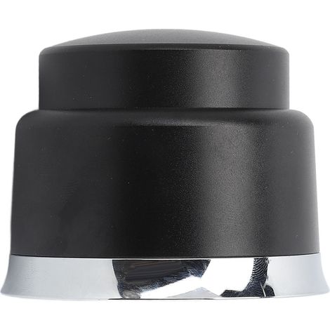 Kaffeestampfer aus Edelstahl mit flachem Boden, Kaffeeverteiler, Nivellierer, Kaffeepulverpresse, Multifunktionswerkzeug für die Kaffeezubereitung, Schwarz, 53 mm (1/5)