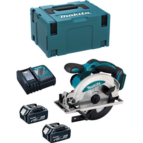Makita - 18V Akku-Handkreissäge 165 mm, 2x Akku 5,0 Ah LXT, Ladegerät DSS610RTJ (1/5)