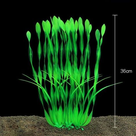 Décoration - aquarium,Fausse plante artificielle en plastique, grande feuille, herbe, Aquarium, sous marin, Simulation, - Type 2 (1/4)