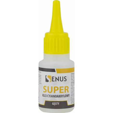 Colle cyanoacrylate épaisse Senus - 20 g,