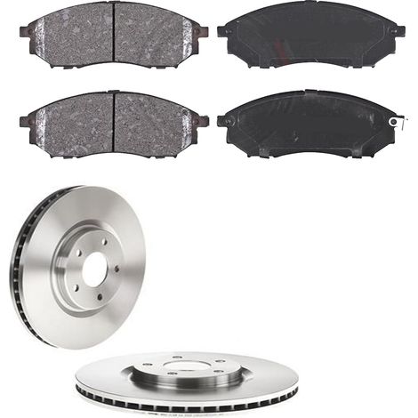 KIT FRENI ANTERIORI compatibile con RENAULT KOLEOS I (HY) - DISCHI + PASTIGLIE OEM: P 56 058 / 17945 /SOSTITUZIONE DIRETTA/BASSA POLVERE/SILENZIOSO (1/5)