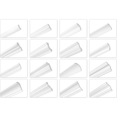 Modanature per soffitti da 2 metri in polistirolo duro leggero XPS stucco HEXIMO: ZG22 - 50 x 45 mm (1/5)