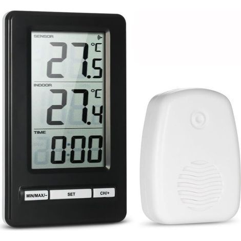 Innen- und Außenthermometer mit LCD-Anzeige ohne Temperaturmessung (1/5)