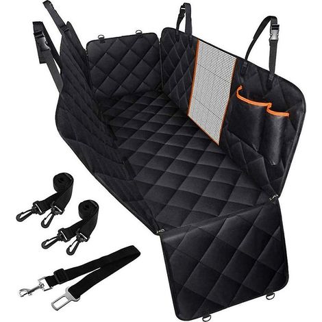 Auto-Hundematte mit wasserdichter Oxford-Stoffmatte, Hundematte für den hinteren Autobereich, schmutzabweisende Hundematte, komplett