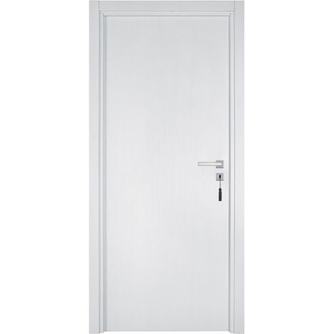 Bloc-porte pose fin de chantier collection PREMIUM Miro, H.204 x l.93 cm, aspect chêne blanc, réversible - Reivilo
