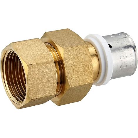 Pressfitting-Verschraubung 26 x 3,0 mm - 1 Zoll Innengewinde flachdichtend für MV-Rohr